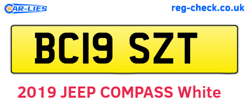 BC19SZT are the vehicle registration plates.