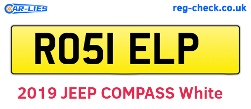 RO51ELP are the vehicle registration plates.