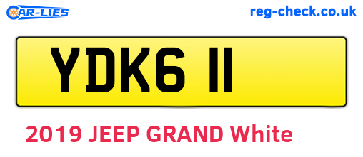 YDK611 are the vehicle registration plates.