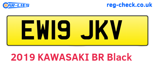 EW19JKV are the vehicle registration plates.