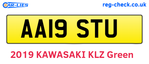 AA19STU are the vehicle registration plates.