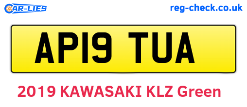 AP19TUA are the vehicle registration plates.