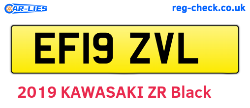 EF19ZVL are the vehicle registration plates.