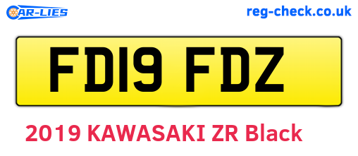 FD19FDZ are the vehicle registration plates.