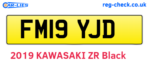 FM19YJD are the vehicle registration plates.