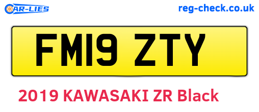 FM19ZTY are the vehicle registration plates.