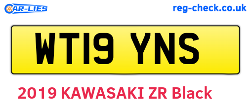 WT19YNS are the vehicle registration plates.