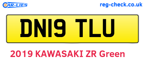 DN19TLU are the vehicle registration plates.