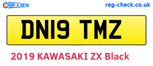 DN19TMZ are the vehicle registration plates.