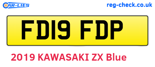 FD19FDP are the vehicle registration plates.
