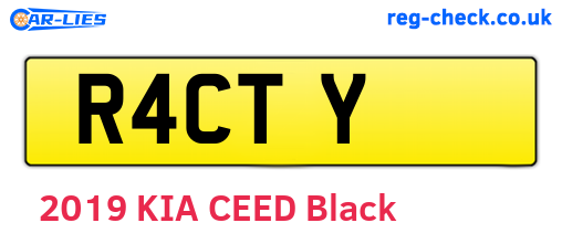 R4CTY are the vehicle registration plates.