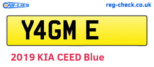 Y4GME are the vehicle registration plates.