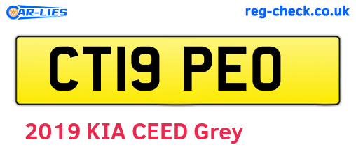 CT19PEO are the vehicle registration plates.