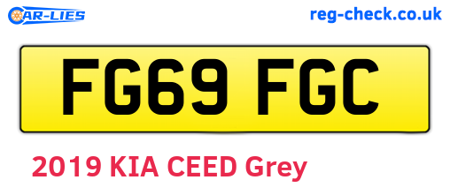 FG69FGC are the vehicle registration plates.
