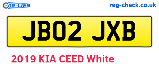 JB02JXB are the vehicle registration plates.