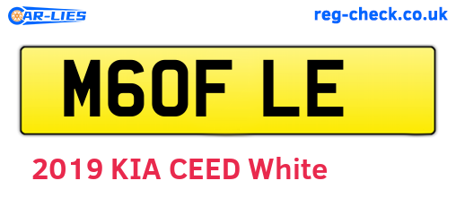 M60FLE are the vehicle registration plates.
