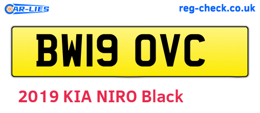 BW19OVC are the vehicle registration plates.