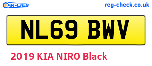 NL69BWV are the vehicle registration plates.
