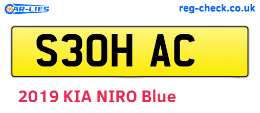 S30HAC are the vehicle registration plates.