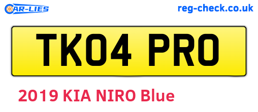 TK04PRO are the vehicle registration plates.