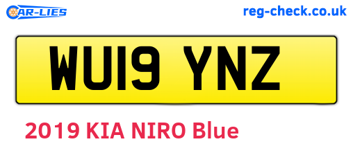 WU19YNZ are the vehicle registration plates.
