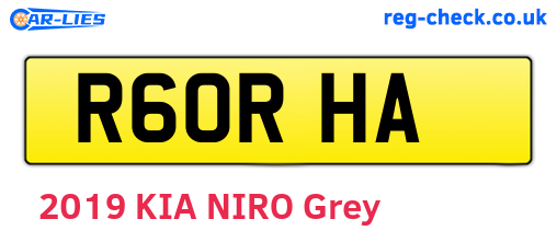 R60RHA are the vehicle registration plates.