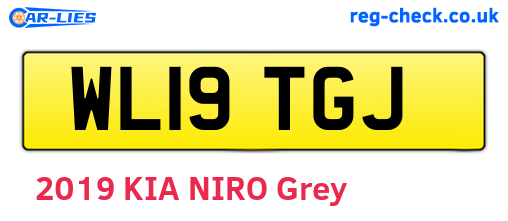 WL19TGJ are the vehicle registration plates.