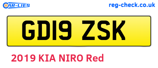 GD19ZSK are the vehicle registration plates.