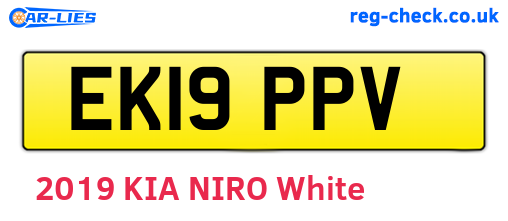 EK19PPV are the vehicle registration plates.