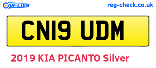 CN19UDM are the vehicle registration plates.
