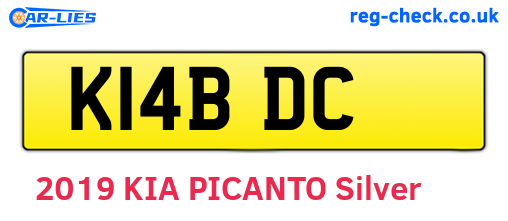 K14BDC are the vehicle registration plates.