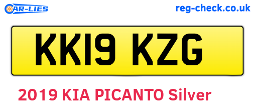 KK19KZG are the vehicle registration plates.