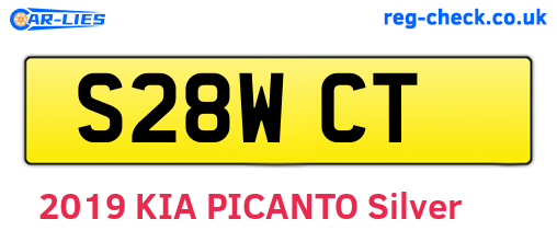 S28WCT are the vehicle registration plates.