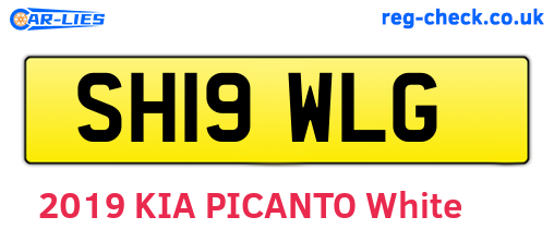 SH19WLG are the vehicle registration plates.