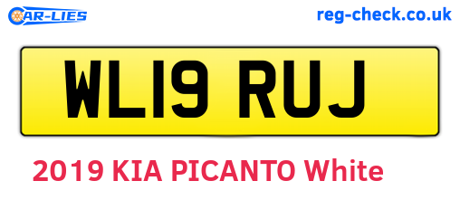 WL19RUJ are the vehicle registration plates.