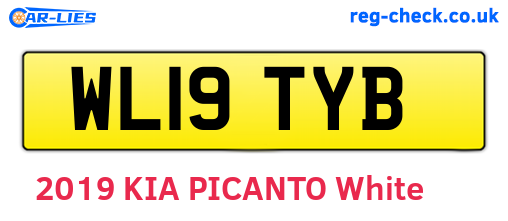 WL19TYB are the vehicle registration plates.
