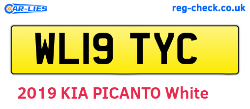 WL19TYC are the vehicle registration plates.
