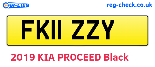 FK11ZZY are the vehicle registration plates.