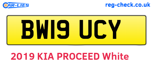 BW19UCY are the vehicle registration plates.