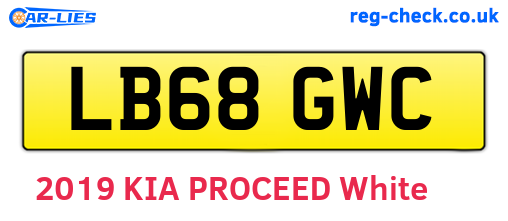 LB68GWC are the vehicle registration plates.