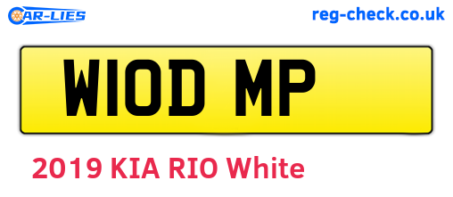 W10DMP are the vehicle registration plates.