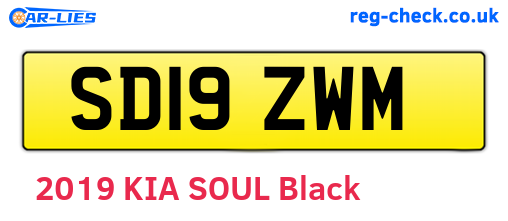 SD19ZWM are the vehicle registration plates.