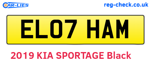 EL07HAM are the vehicle registration plates.