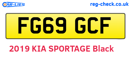 FG69GCF are the vehicle registration plates.
