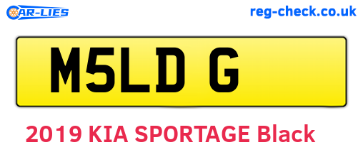 M5LDG are the vehicle registration plates.