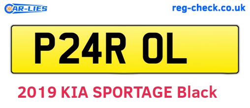 P24ROL are the vehicle registration plates.