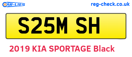 S25MSH are the vehicle registration plates.