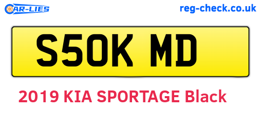 S50KMD are the vehicle registration plates.