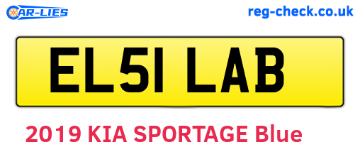 EL51LAB are the vehicle registration plates.