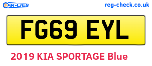 FG69EYL are the vehicle registration plates.